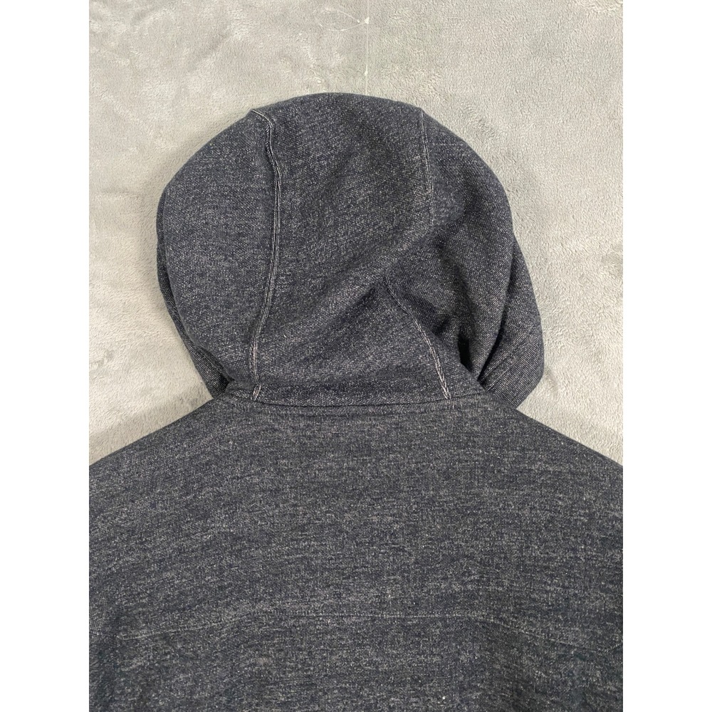 Quiksilver Mens Small Charcoal Gray Heather Full Zip Hooded Jacket Skater Casual - Picture 7 of 11